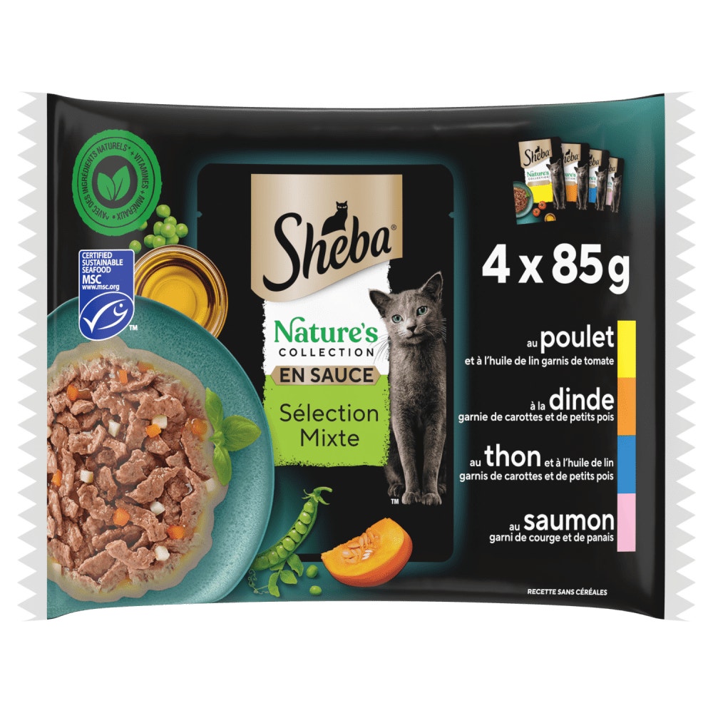 Sélection Mixte en sauce 4 variétés 4x85g - Nature's Collection - 1