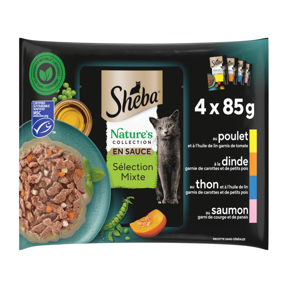 Sélection Mixte en sauce 4 variétés 4x85g - Nature's Collection - 1