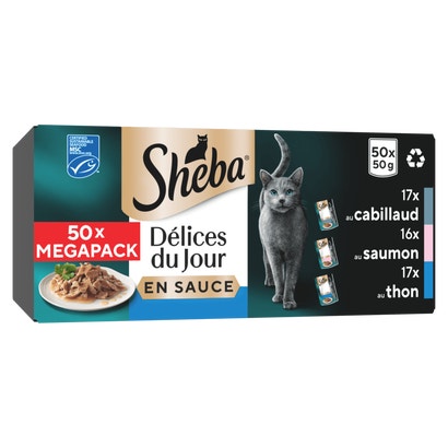 Délices du Jour Poissons En Sauce 50 x 50g - Délices Du Jour
