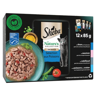 Sélection aux Poissons en sauce 4 variétés 12 x 85g - Nature's Collection