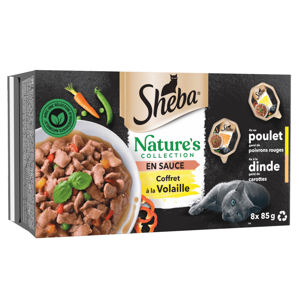 Pâtée pour chat sauces gourmandes, Sheba (12 x 85 g)  La Belle Vie :  Courses en Ligne - Livraison à Domicile